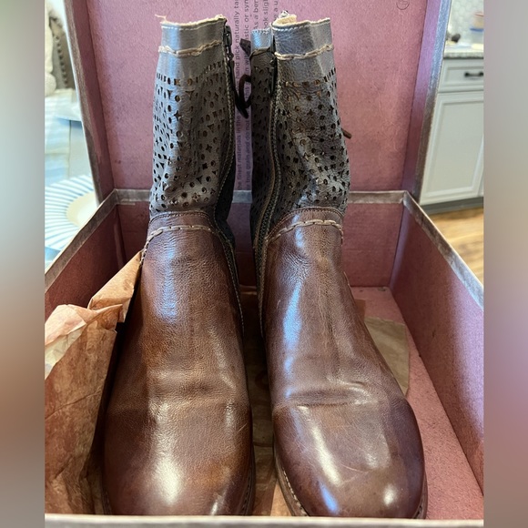 Bed Stu Cheshire Boots - Tan Rustic Taupe Rustic Mason BFS - Picture 3 of 8
